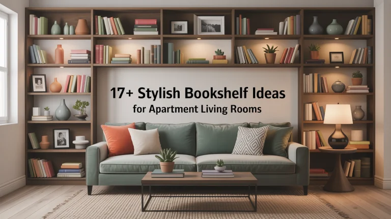 17+ Stylish Bookshelf Ideas for Apartment Living Rooms
