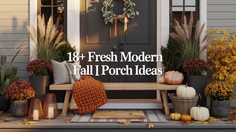 18+ Fresh Modern Fall Porch Decor Ideas