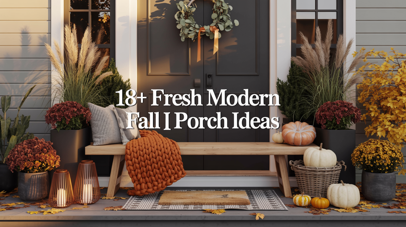 18+ Fresh Modern Fall Porch Decor Ideas