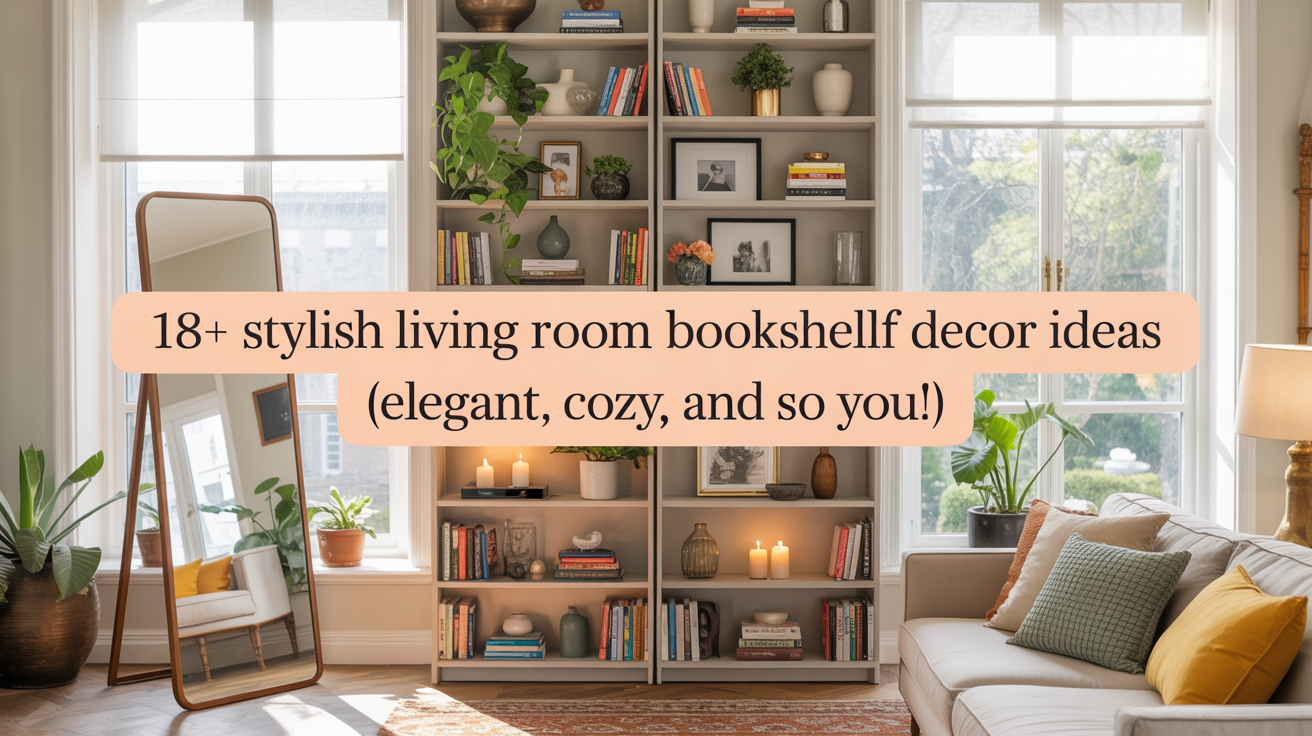 18+ Stylish Living Room Bookshelf Decor Ideas
