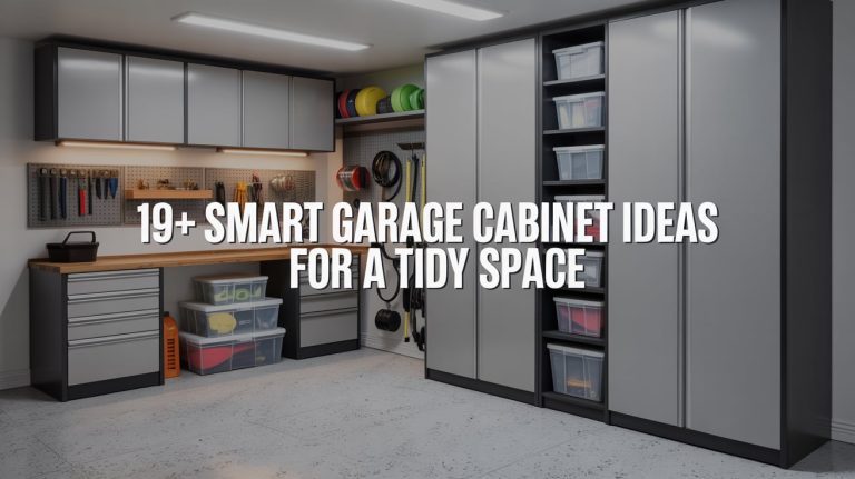 19+ Smart Garage Cabinet Ideas for a Tidy Space