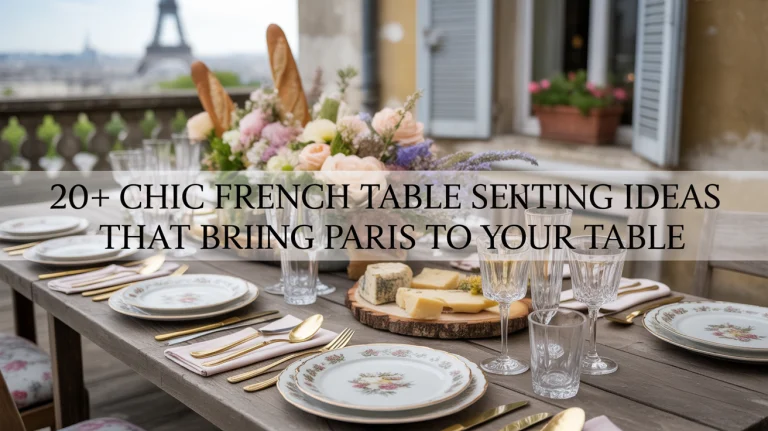 20+ Chic French Table Setting Ideas That Bring Paris to Your Table