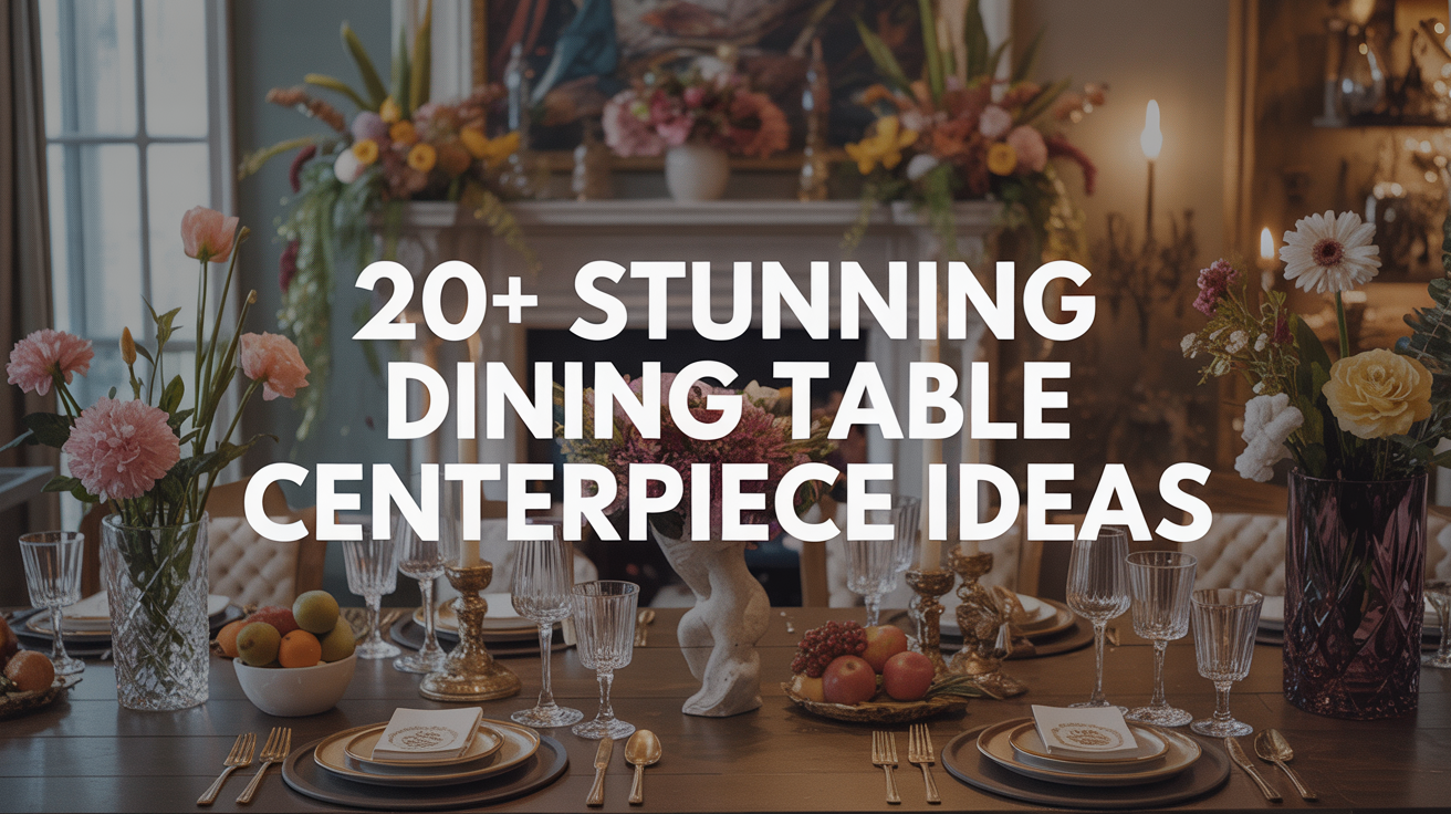 20+ stunning dining table centerpiece ideas