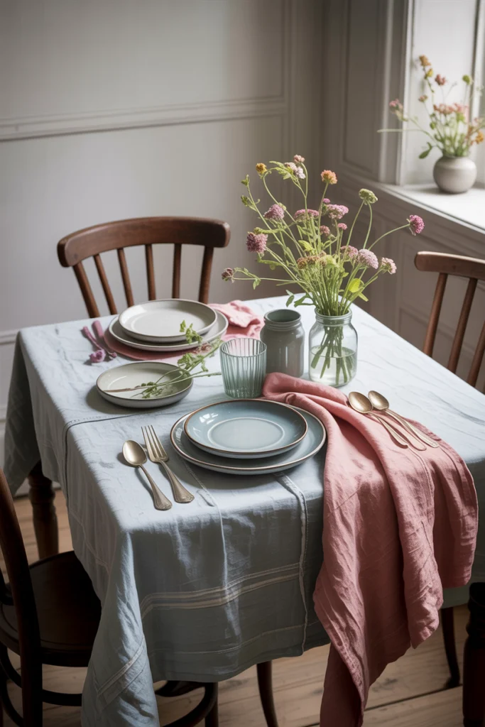 A Soft Linen Tablecloth Changes Everything