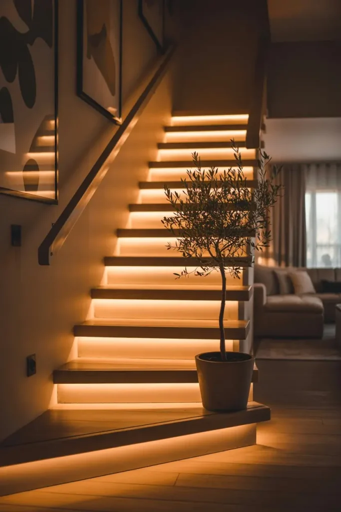 Accentuate Staircases with Discreet Lighting