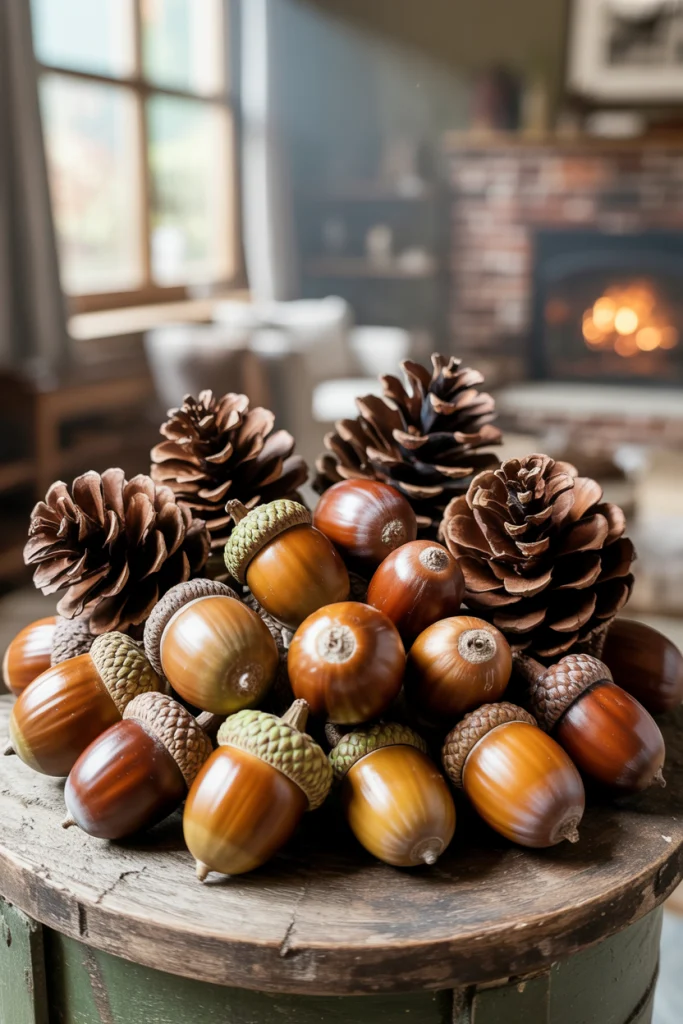 Acorn and Pinecone Illustrations
