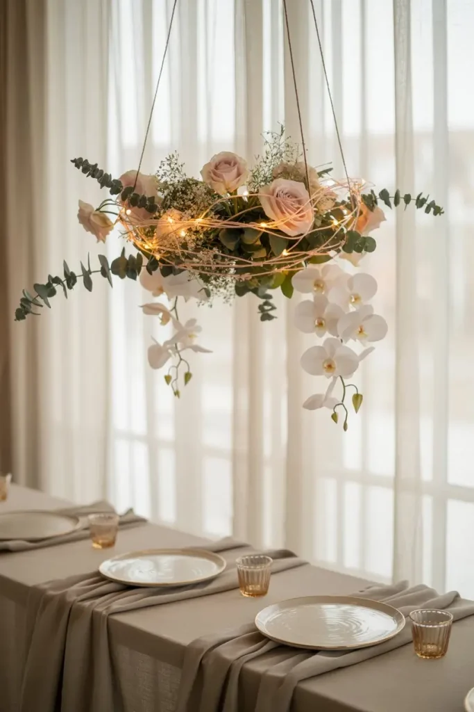 Add Movement With Hanging Centerpieces