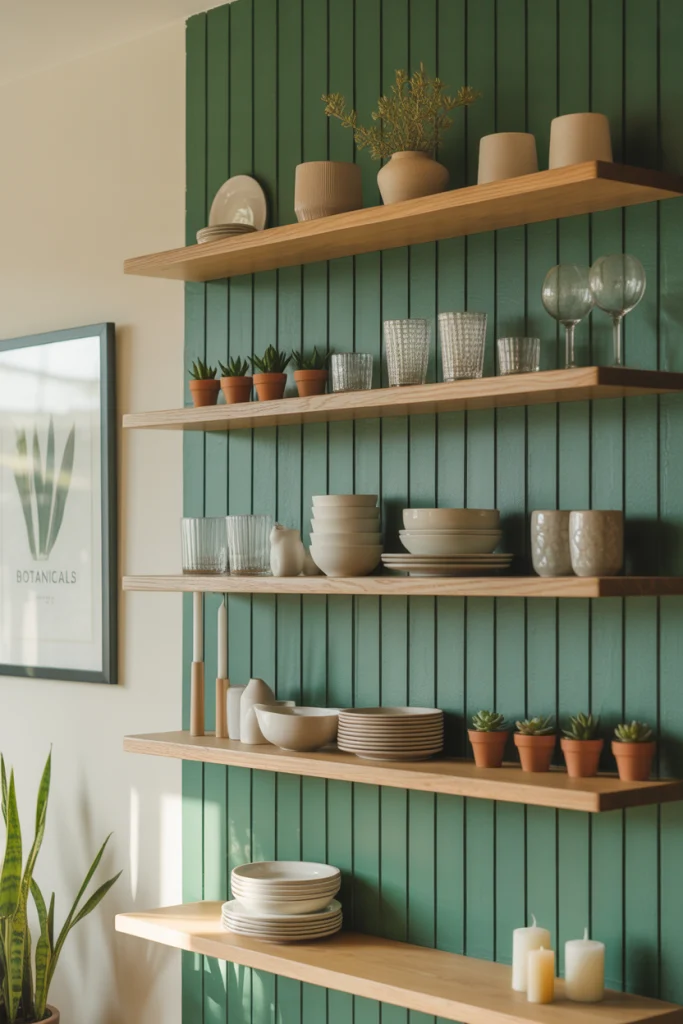 Add Shelves for Style and Storage
