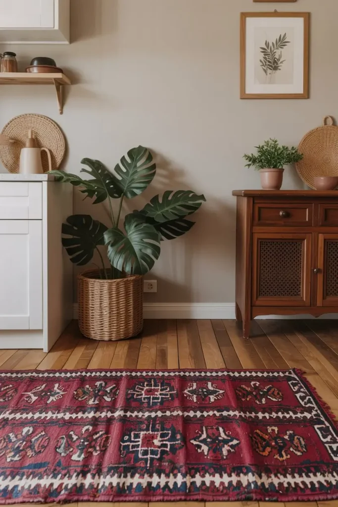 Add a Bold Rug for Style and Warmth