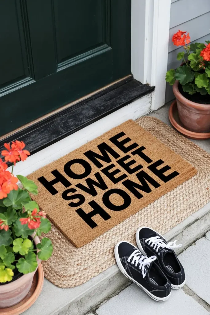 Add a Personalized Welcome Mat