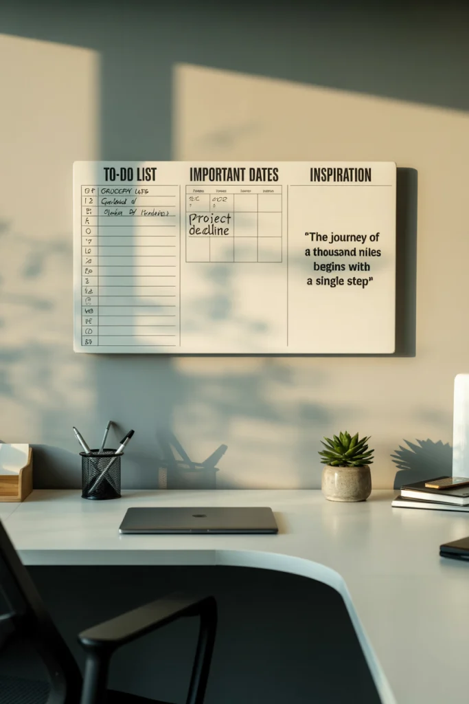 Add a Pinboard or Whiteboard to the Wall