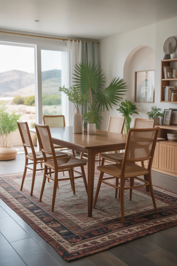 Add a Rug That Grounds the Space