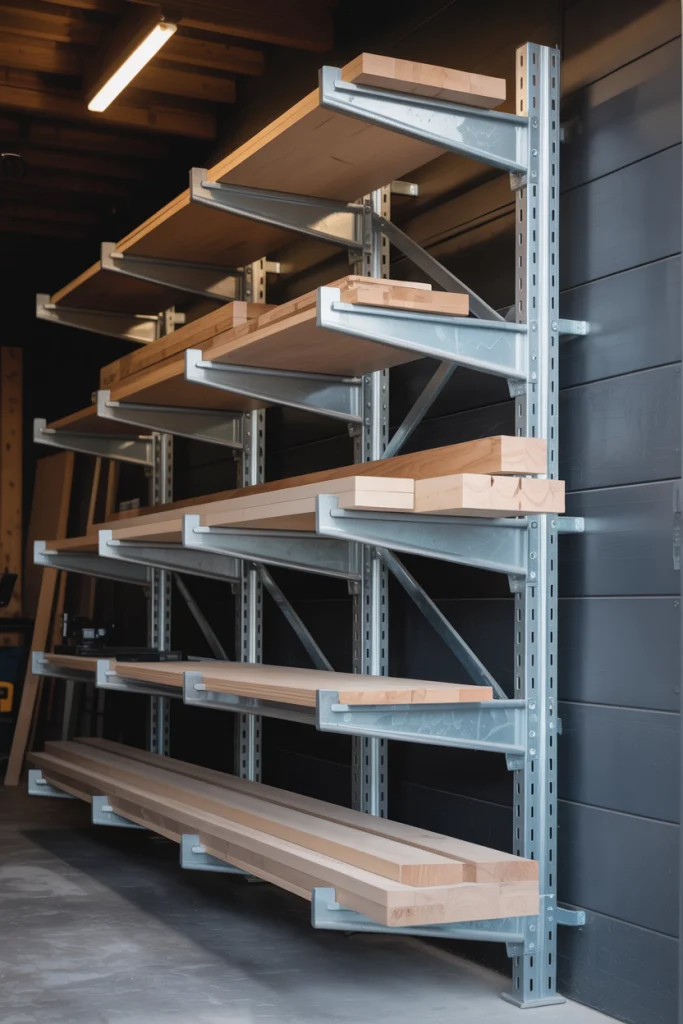 Adjustable Cantilever Racks for Heavy-Duty Storage