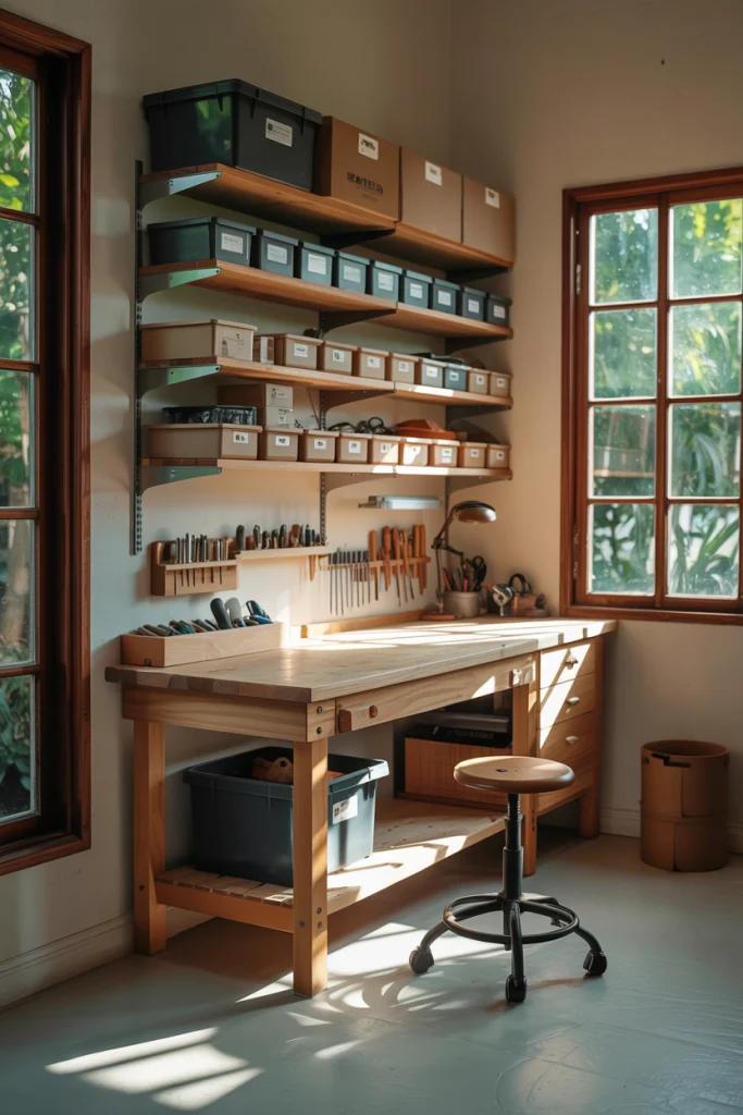 Adjustable Wall-Mounted Shelves