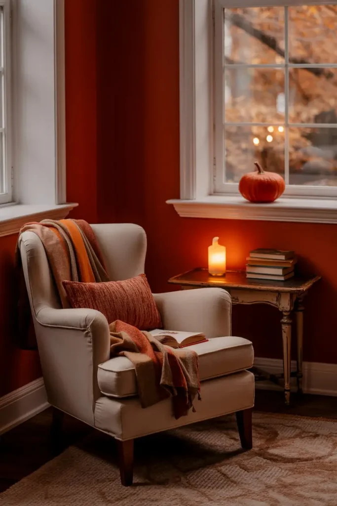 Autumn Red for a Cozy Statement