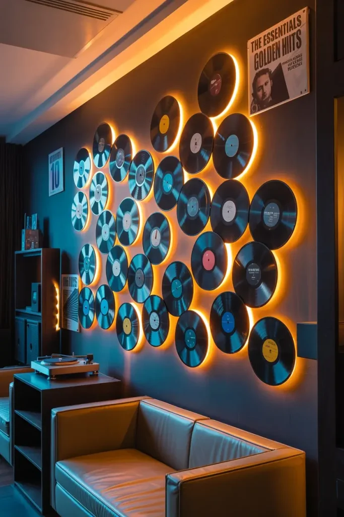Backlit Vinyl Record Displays