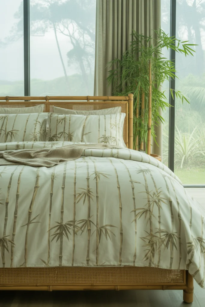 Bamboo and Fern Motifs for a Peaceful Forest Feel