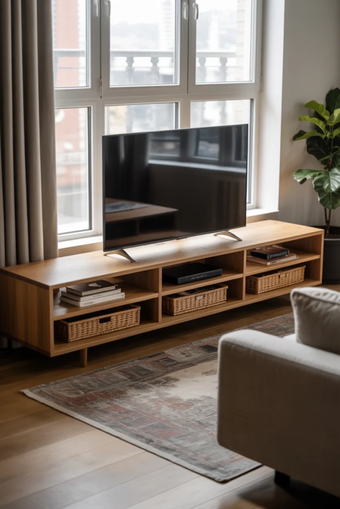 Bookshelves That Double as Media Consoles