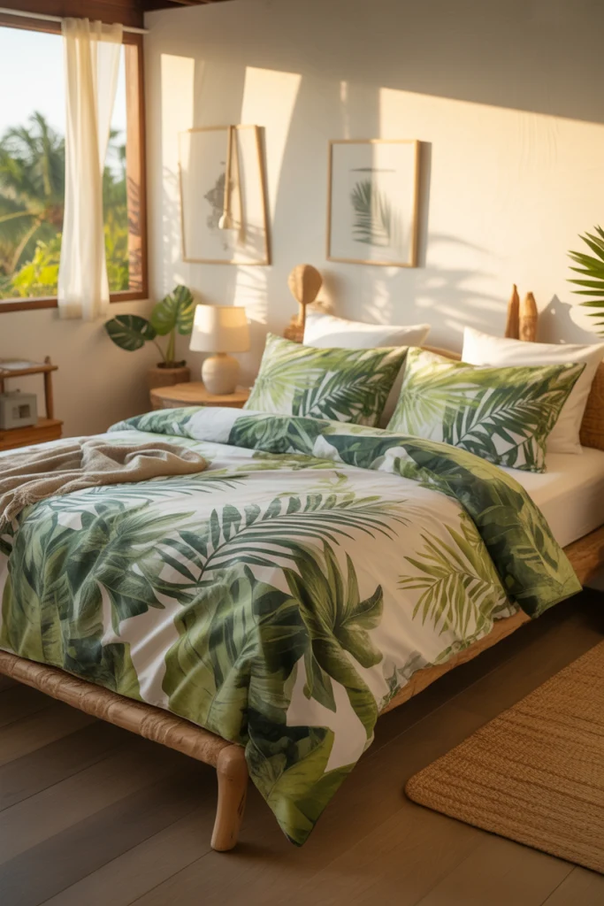 Bright Palm Leaves for a Tropical Morning Feel
