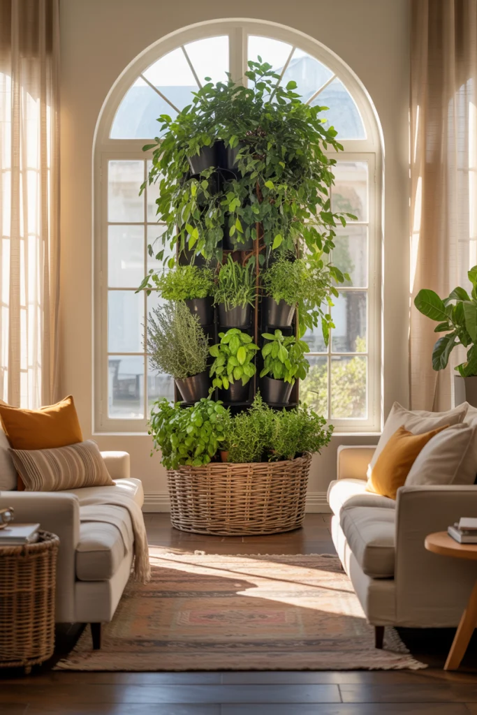 Bring in plants for freshness and calm