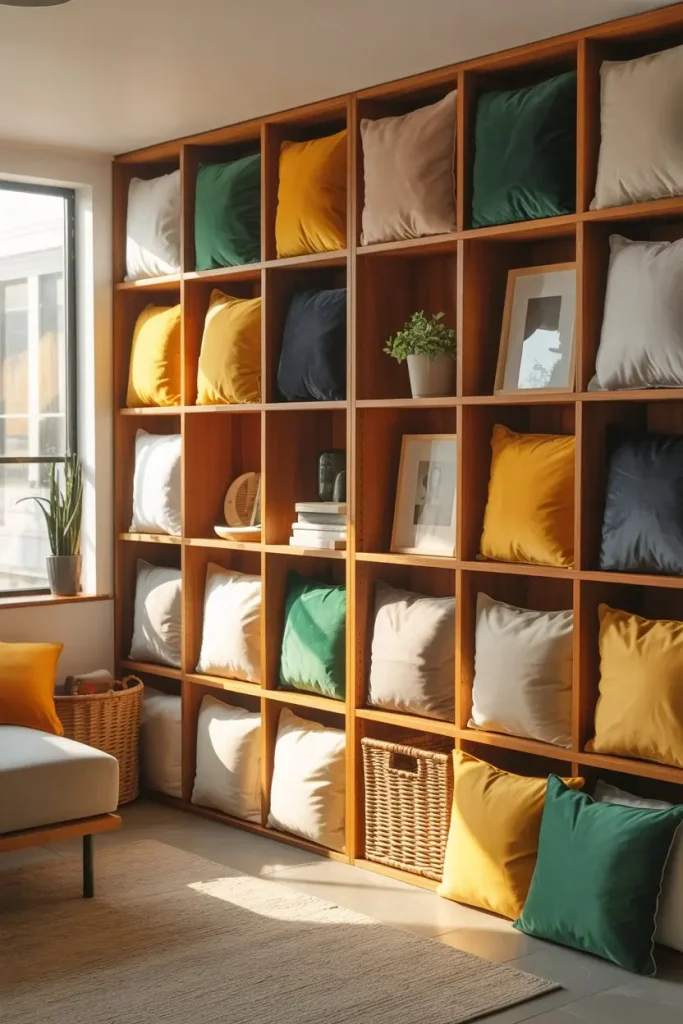 Build Custom Shelving Units for Pillow Storage