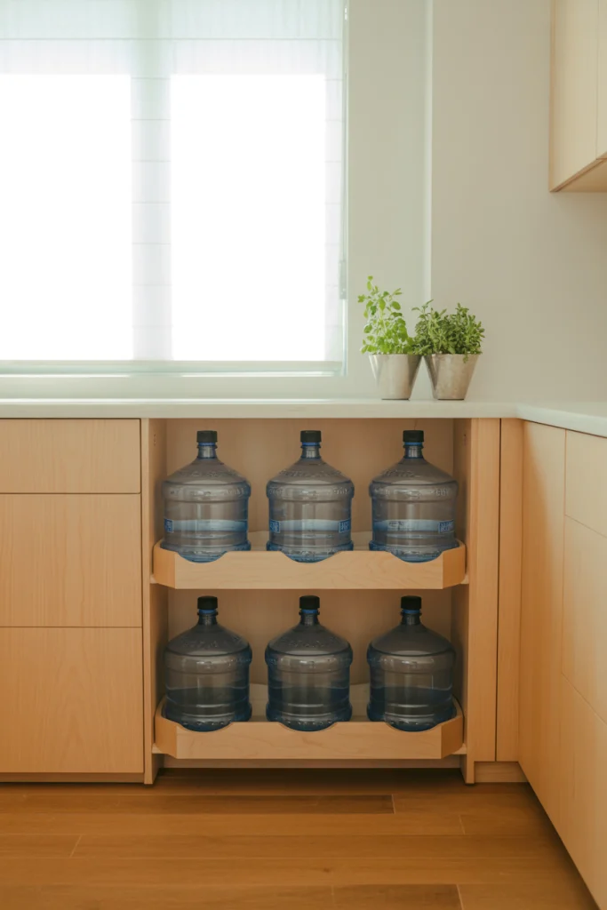 Build a Custom Cabinet for Water Jugs