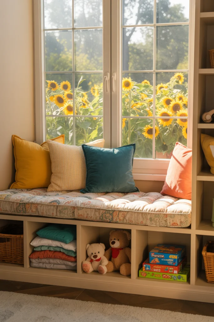 Built-In Window Bench with Storage
