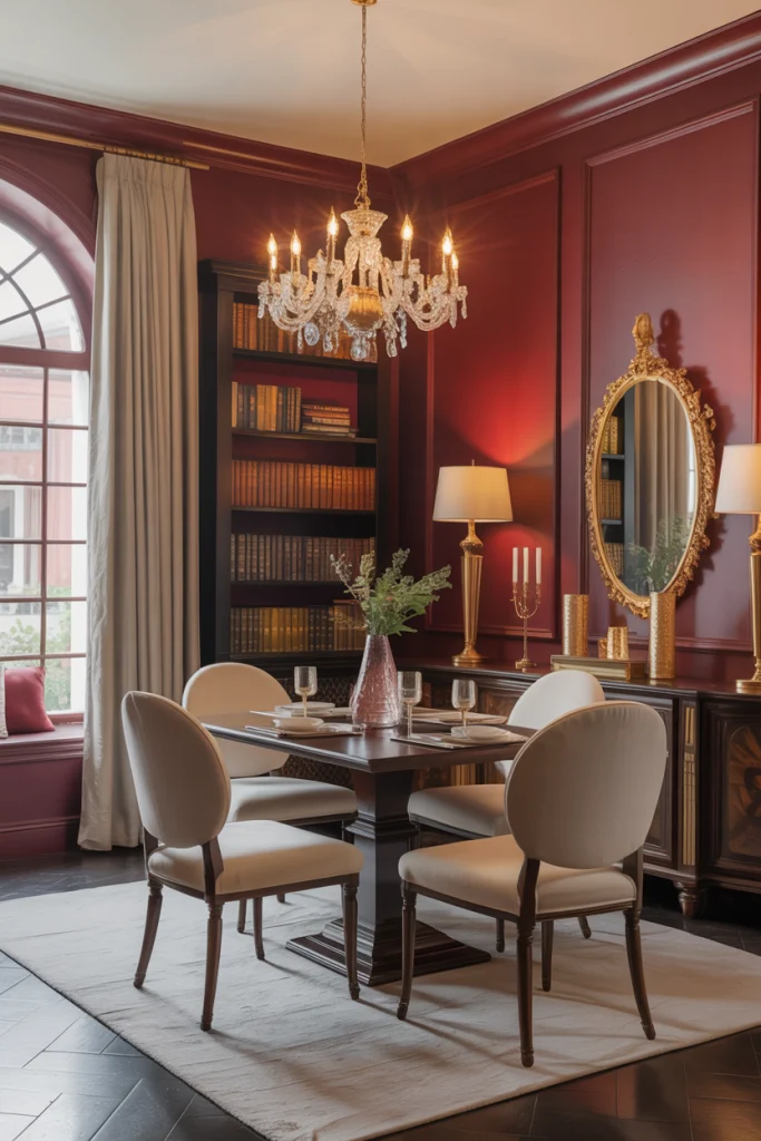 Burgundy for Warmth and Sophistication