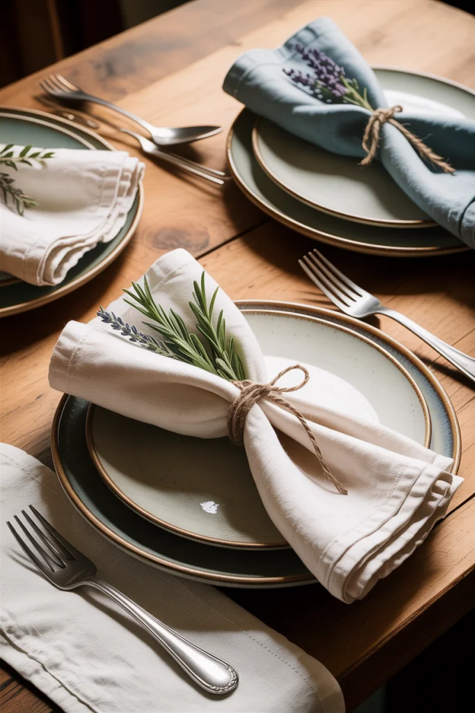 Cloth Napkins for a Cozy Touch