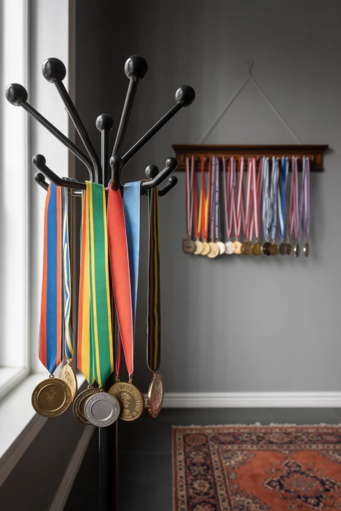 Coat Racks Turned Medal Holders
