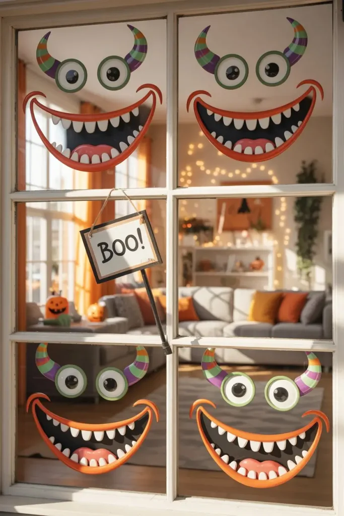Colorful Monster Faces