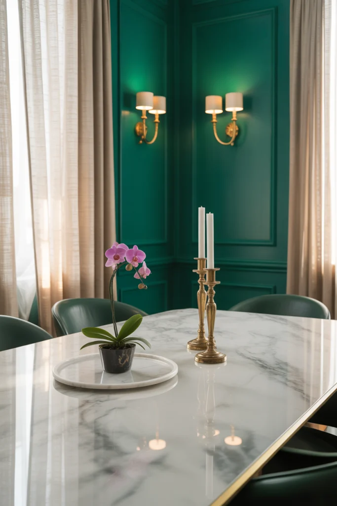 Combine With Marble for a Luxe Finish