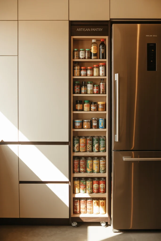 Compact Slide-In Pantry for Tight Spaces