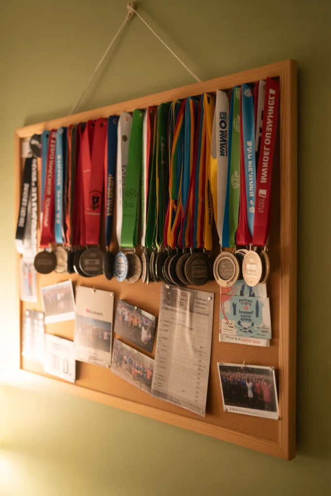 Corkboards with Pinned Ribbons