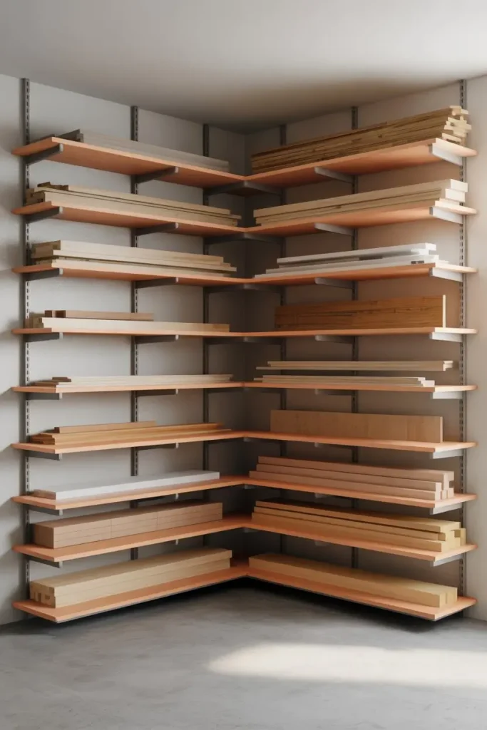 Corner Rack Systems to Maximize Awkward Spaces