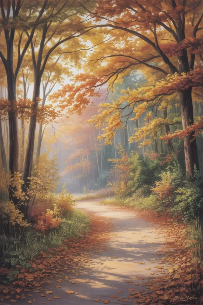 Cozy Fall Forest Pathways