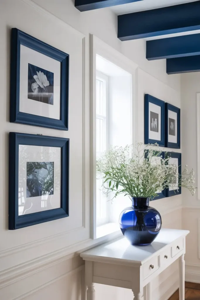 Create Contrast with White and Blue