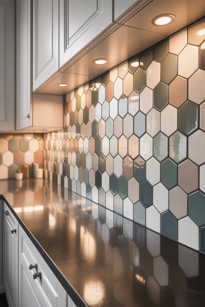 Create Interest with Mixed Tile Shapes