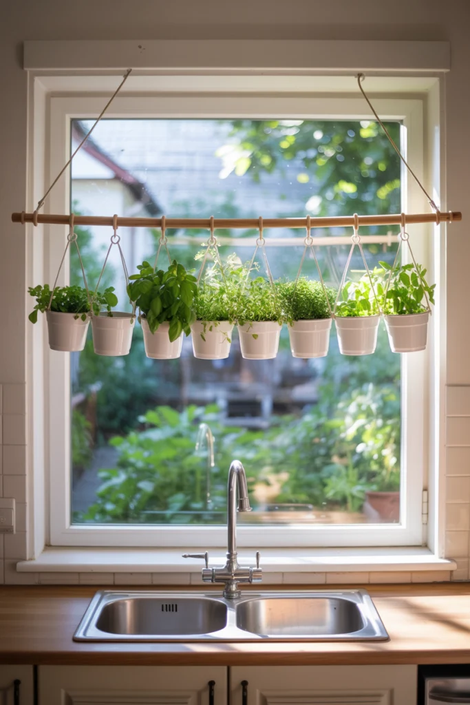 Create a Garden View with Hanging Planters