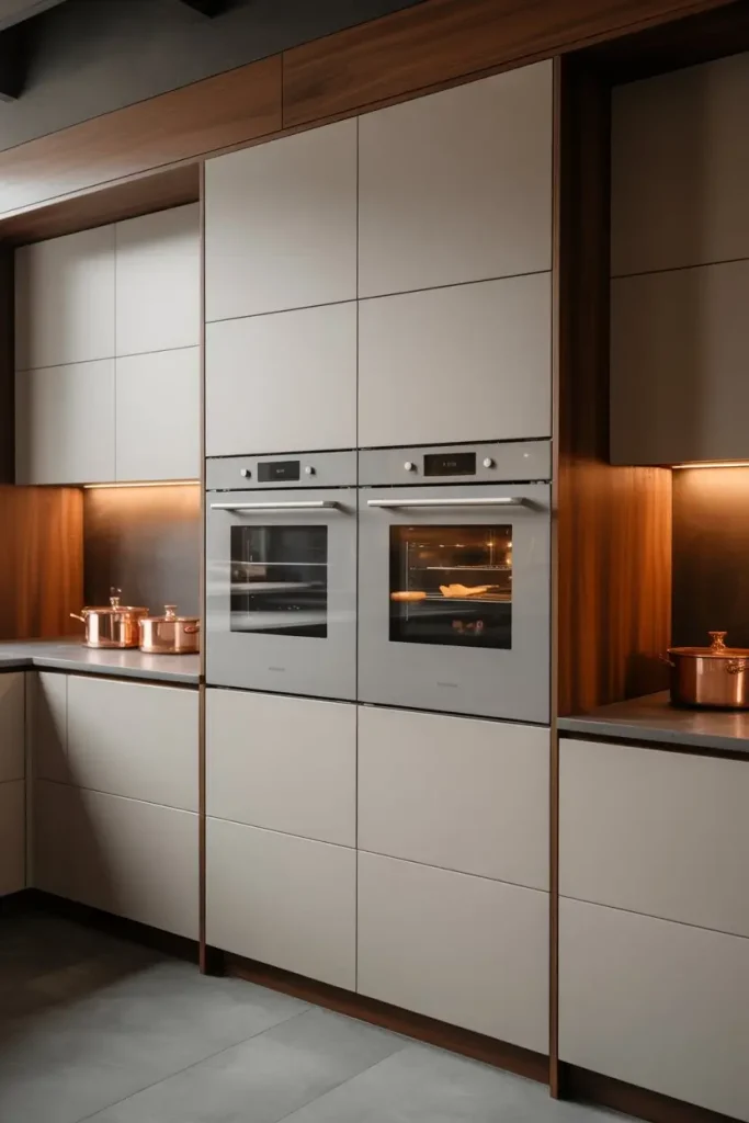 Custom Height Double Oven Cabinets for Ergonomic Comfort