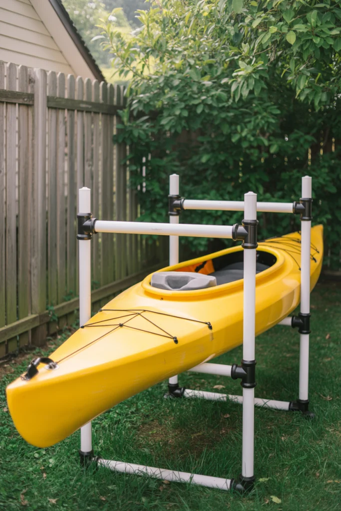 DIY PVC Kayak Racks