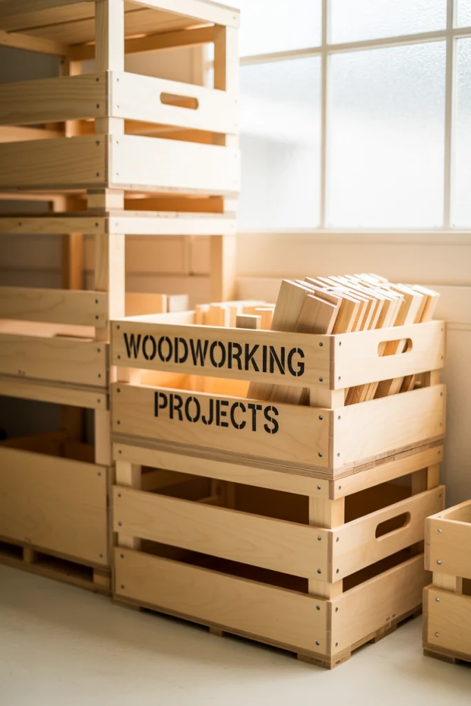 DIY Plywood Crate Racks for Affordability