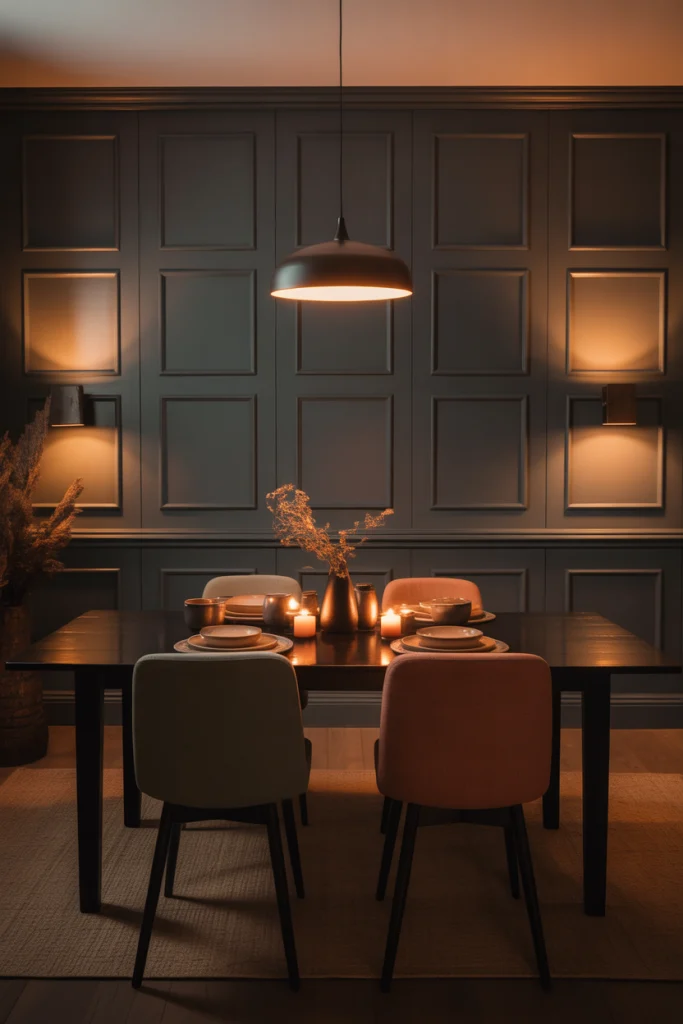 Dark Paneling for a Moody Space