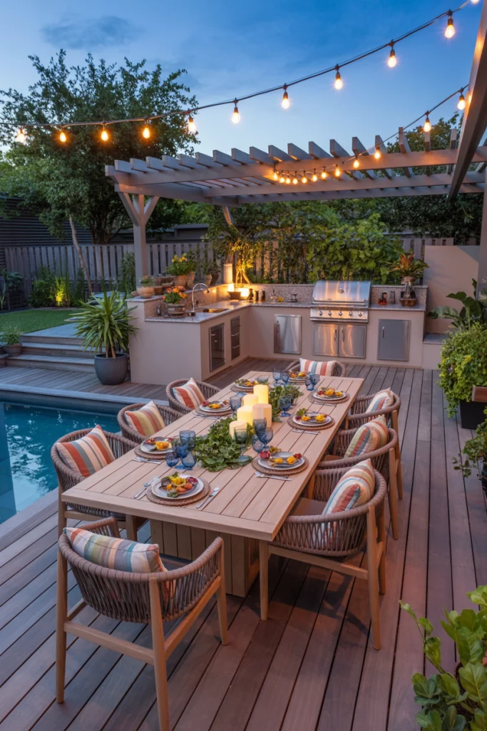 Deck with Outdoor Dining Terrace