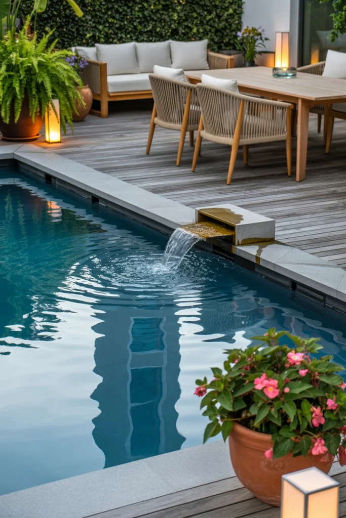 Deck with Water Feature