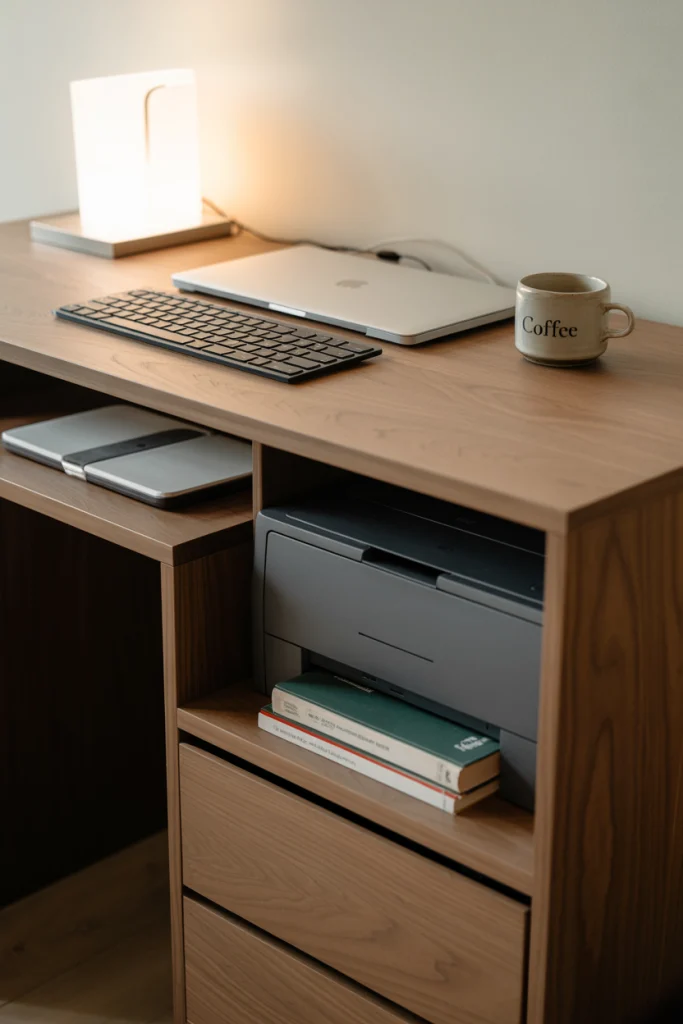 Dedicate One Side for Work and the Other for Storage
