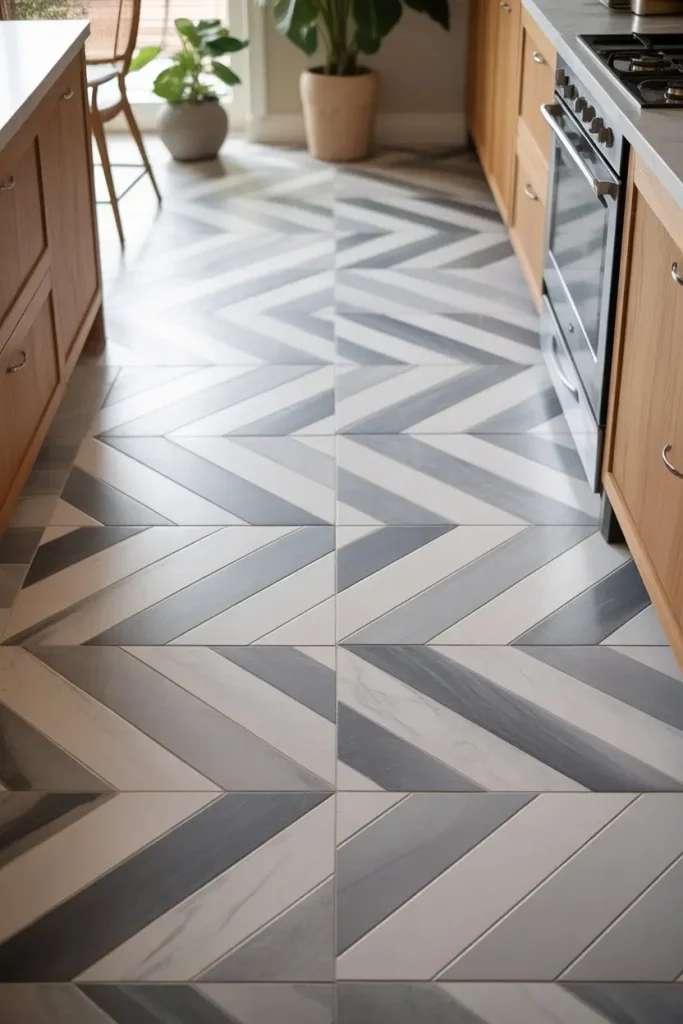 Diagonal Marble Tiling for a Bit of Drama