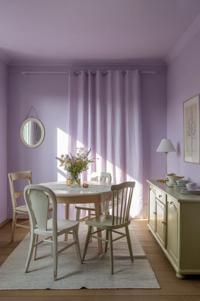 Embrace Lavender Walls for a Soft Glow