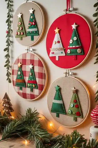 Embroidery Hoop Trees