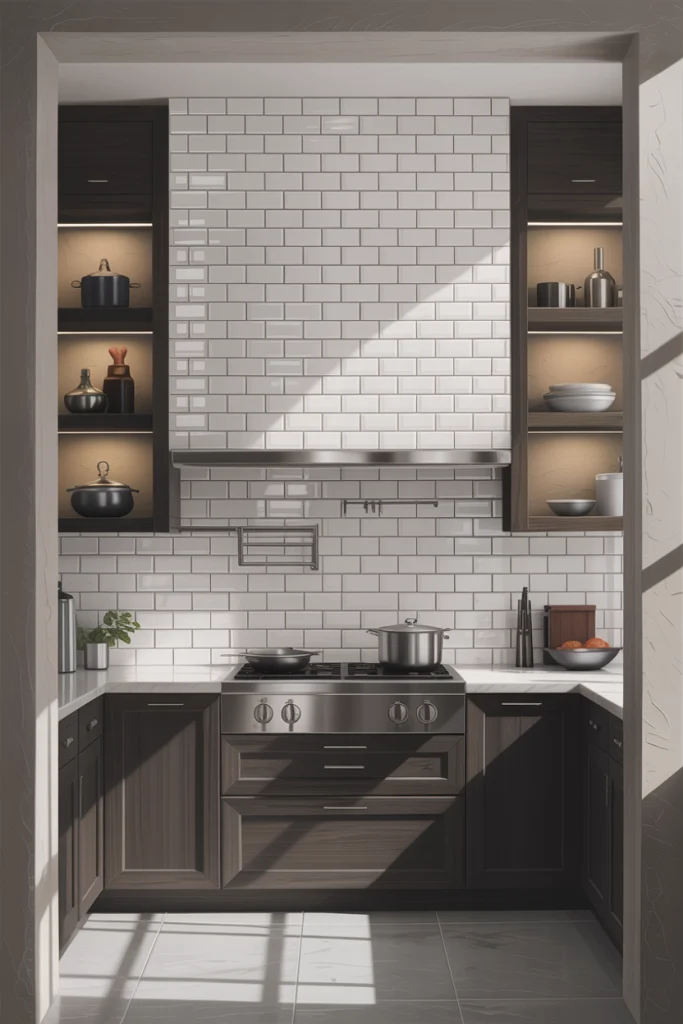 Extend Backsplash Tiles to the Ceiling